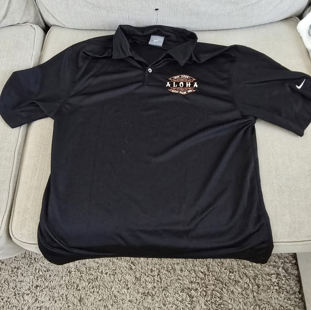 Nike Men's Black Polo Shirt